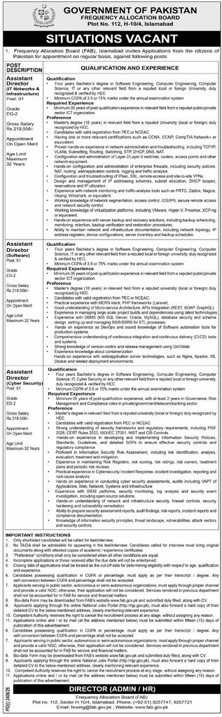 Frequency Allocation Board Jobs