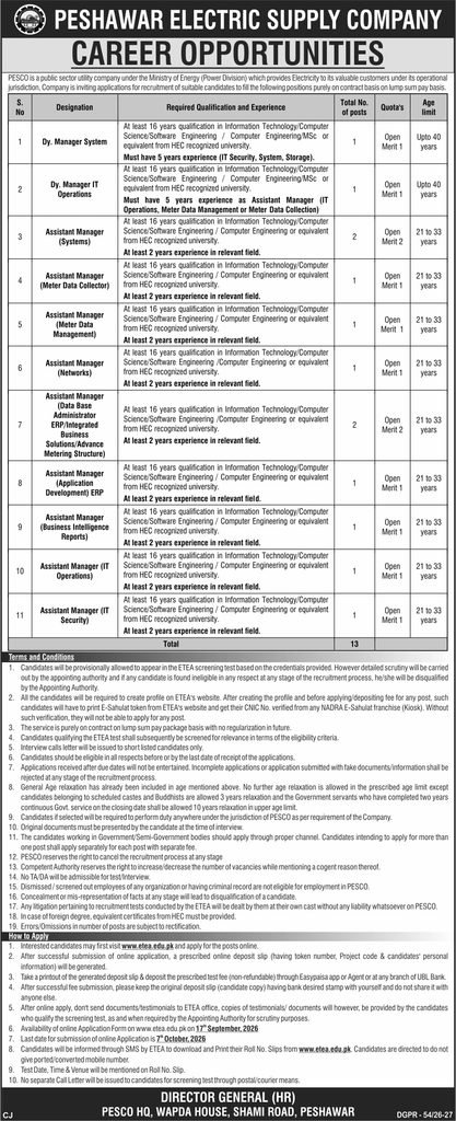 PESCO IT Jobs