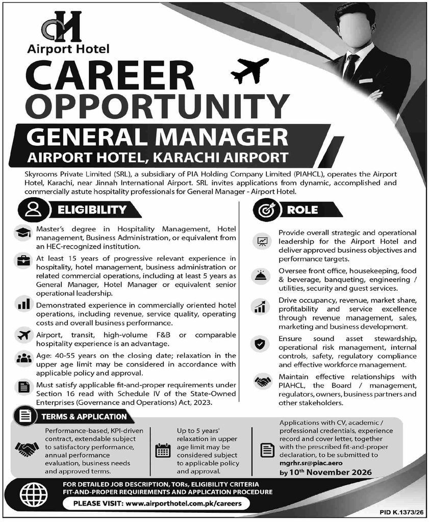 Airport Hotel General Manager Jobs