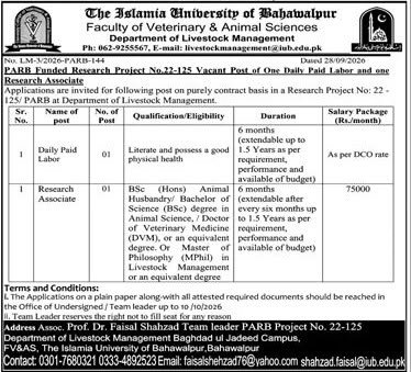IUB Research Jobs