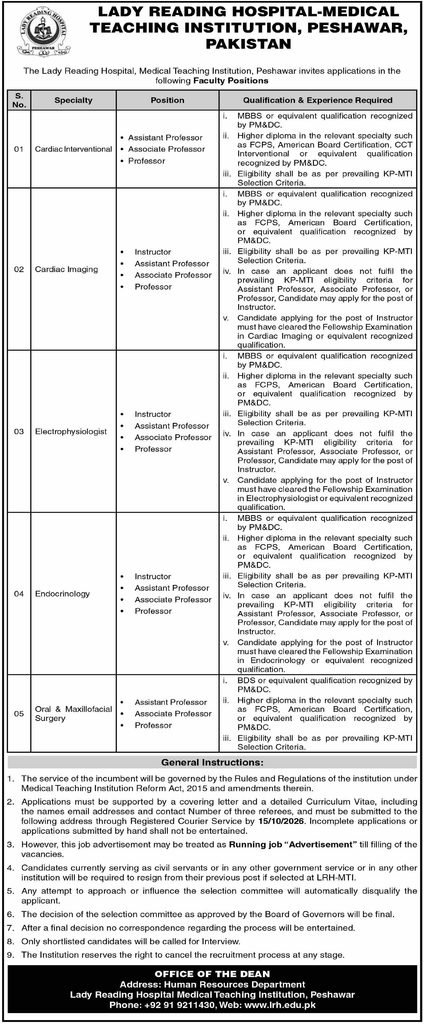 LRH Faculty Jobs