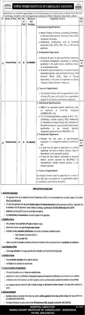 NSIC Sargodha Jobs