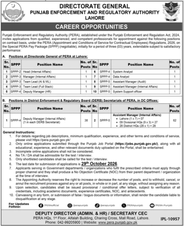 PERA Management & IT Jobs
